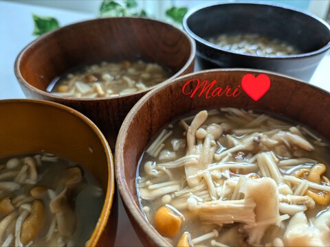 煮込まずさっと作れる!きのこの味噌汁